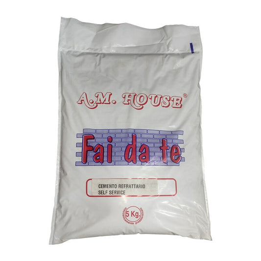 4 x CEMENTO REFRATTARIO DA 5 KG SELF SERVICE