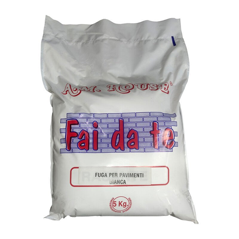 4 x FUGA P/PAVIMENTI BIANCO DA 5 KG