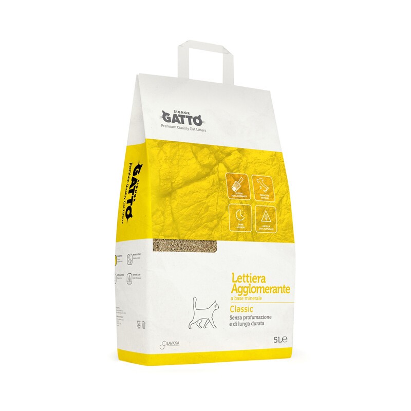 4 x LETTIERA SIGNOR GATTO CLASSIC 5 L