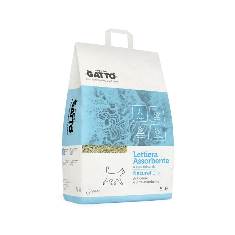 4 x LETTIERA SIGNOR GATTO NATURAL DRY 5 L