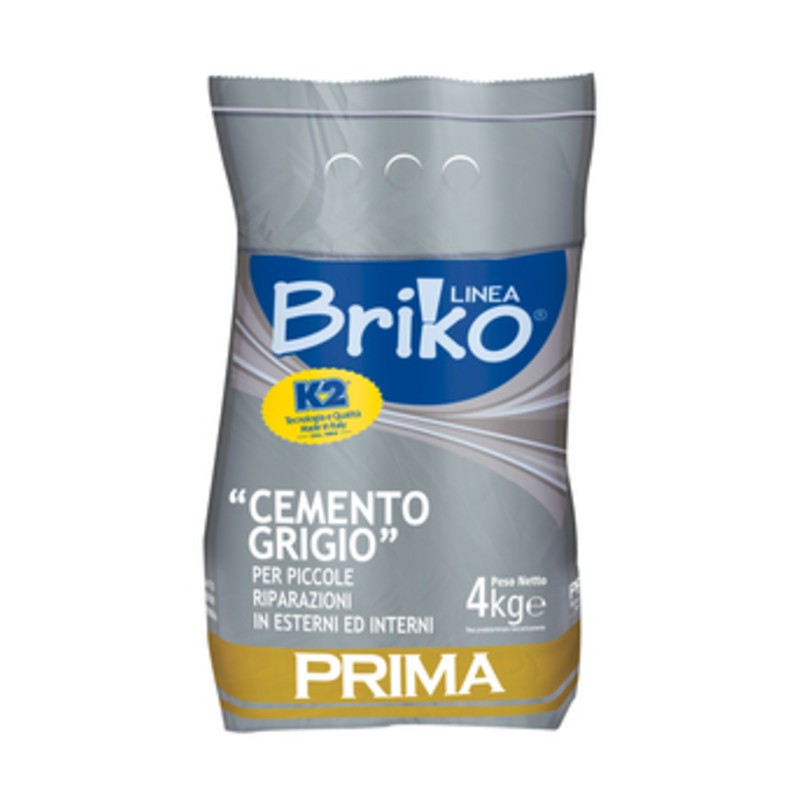 4 x LINEA BRIKO CEMENTO GRIGIO DA  4 KG