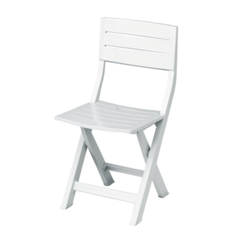 4 x SEDIA RESINA GILDA PIEGHEVOLE BIANCO