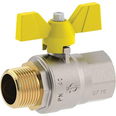 4 x VALVOLA SFERA GAS + FARFALLA MF FUTURGAS FIV