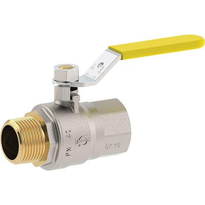 4 x VALVOLA SFERA GAS + LEVA MF FUTURGAS FIV