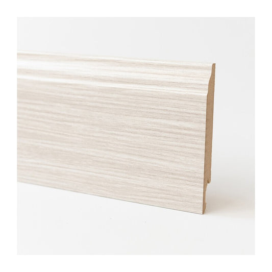 5 x BATTISCOPA 120X14 MDF BAROCCO 240 CM ROVERE SBIANCATO