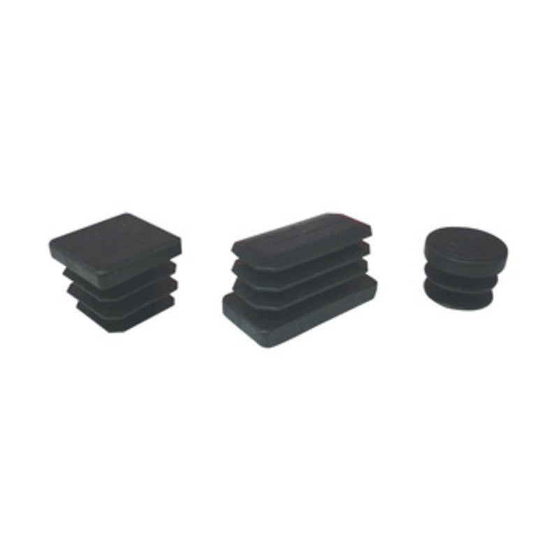 5 x BL PUNTALE ALETTATO TONDO 22 MM NERO 8 PZ
