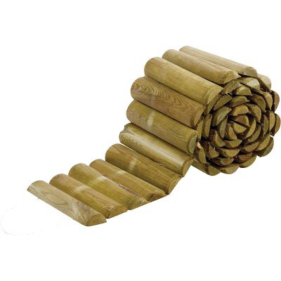 5 x BORDURA AIUOLA A ROTOLO LEGNO EURO