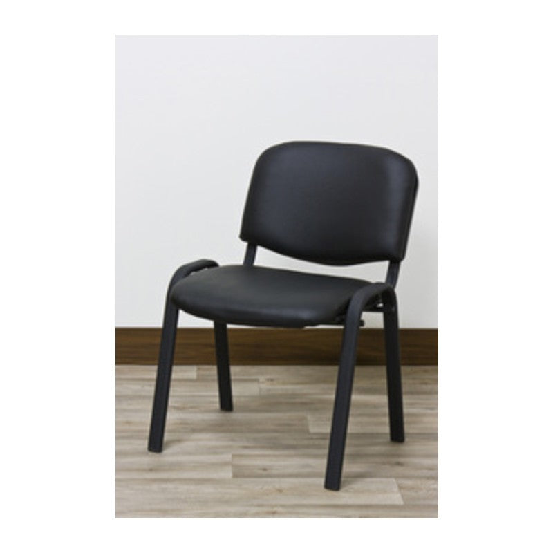 5 x C SEDIA INTERLOCUTORIA WORK NERO PVC