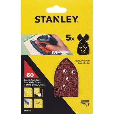 5 x CARTA ABRASIVA VELCRATA MOUSE BD STANLEY