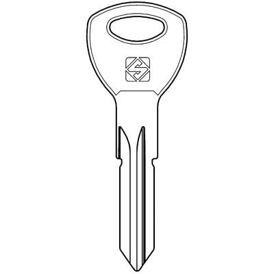 5 x CHIAVE PIATTA ABUS AB105R SILCA