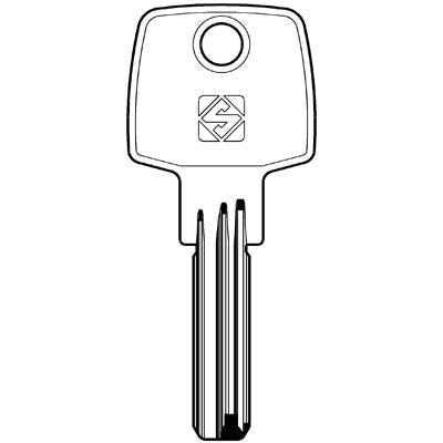 5 x CHIAVE PUNZONATA ABUS AB40 SILCA