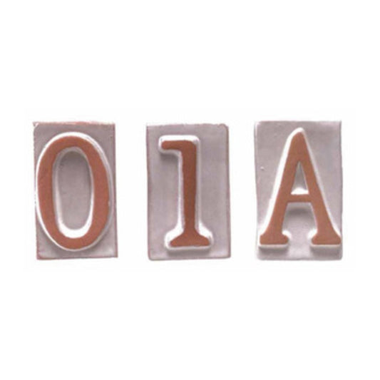 5 x NUMERO CIVICO 8 IN TERRACOTTA 5X9 CM
