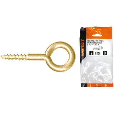 5 x OCCHIOLO A VITE OTTONE SELF WORKIT