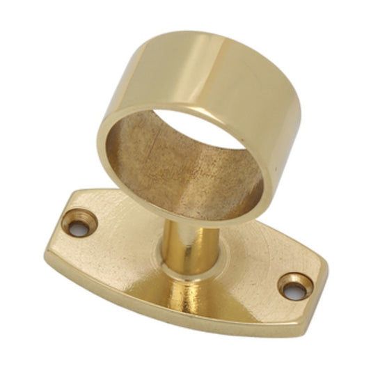 5 x PASSANTE TUBO CORRIMANO OTTONE LUCIDO D 18 MM*