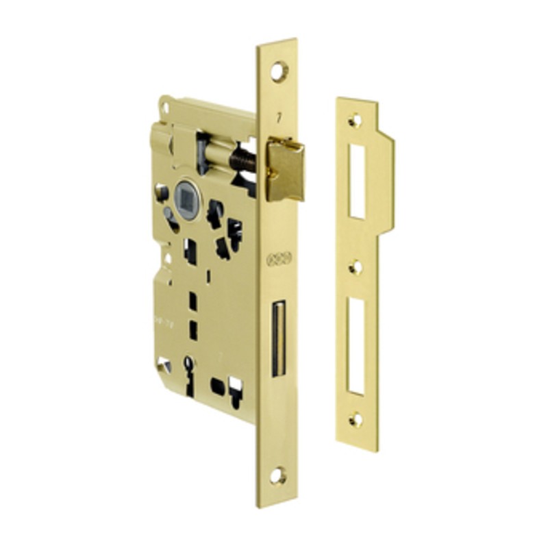 5 x PATENT SERRATURA OTTONATA AGB Q.8/70 E45 B.QUADRO