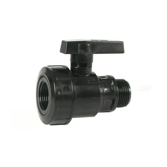 5 x PL RACCORDO POLIPROP VALVOLA A SFERA MF 3/4