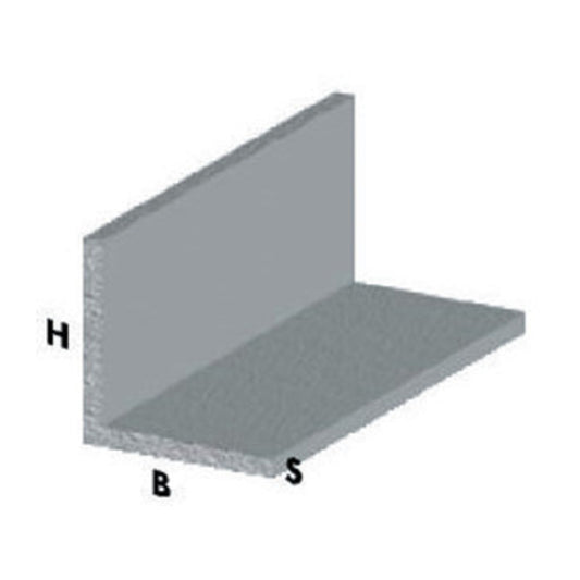 5 x PROFILO CROMO H.200 CM ANGOLARE 20X20X1 MM