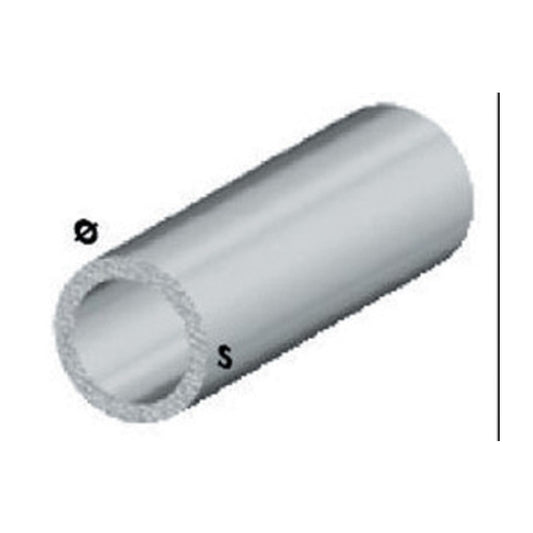 5 x PROFILO CROMO H.200 CM TUBO TONDO 12X1 MM