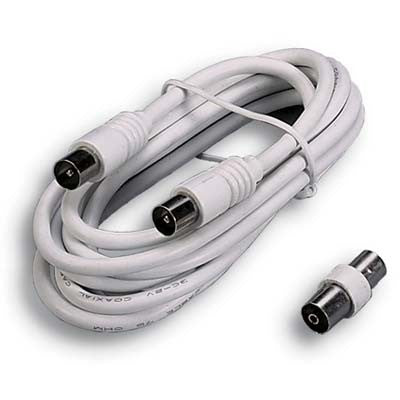 5 x PROLUNGA COASSIALE TV + ADATTATORE FME