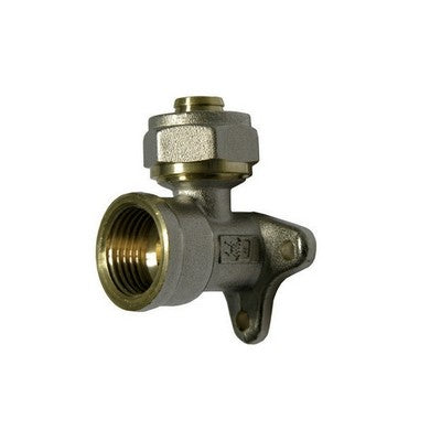 5 x RACCORDO CURVO FEMMINA CON FLANGIA A 3 FORI IK PER MULTISTRATO Misura: Diam. 3/4 x 20