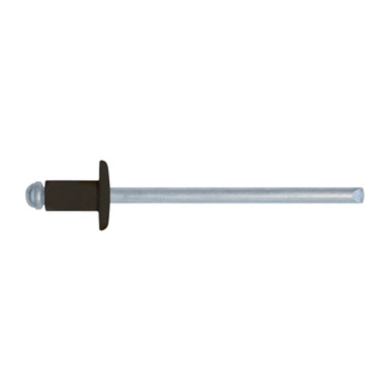 5 x RIVETTI IN ALLUMINIO TESTA DI MORO 4,0X10