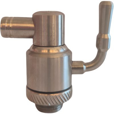 5 x RUBINETTO A SFERA INOX SALVAGOCCIA + GHIERA PLUS
