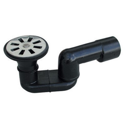 5 x SIFONE DOCCIA PEHD NERO SALDABILE CON USCITA DIAM.40 VALSIR Misura: Ingr. 80