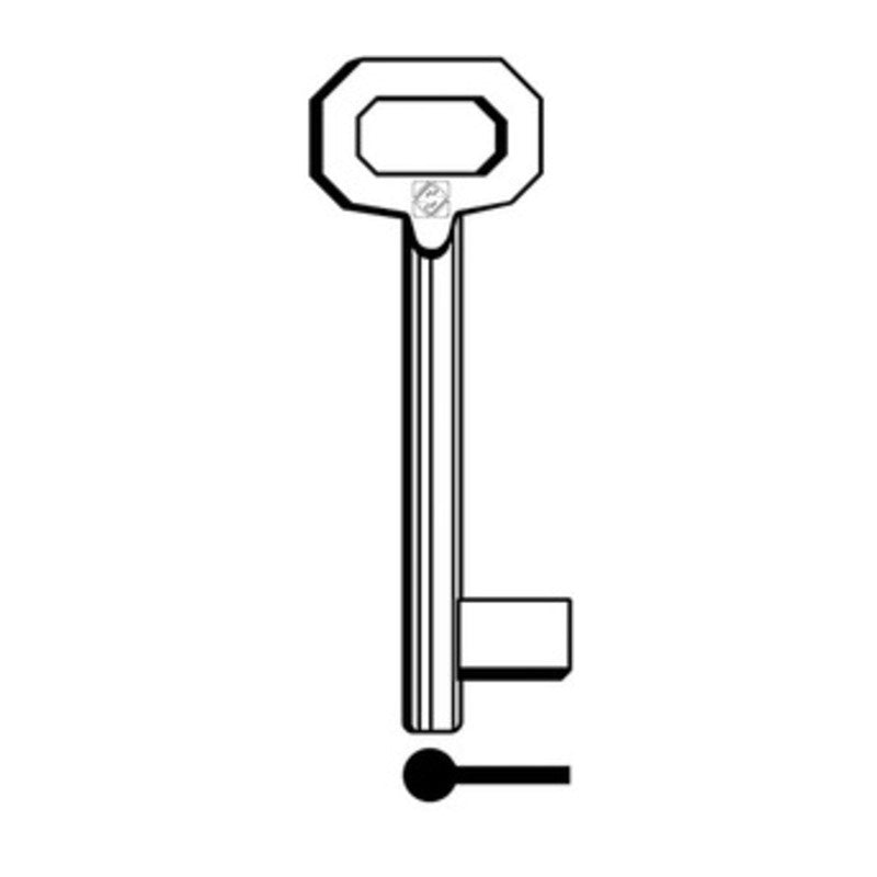 5 x SILCA 5012 CHIAVE PATENT PASSEPARTOUT LUNGA OTTONE