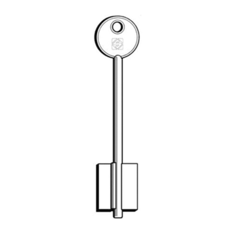 5 x SILCA 5MS1 CHIAVE DOPPIA MAPPA OTTONE