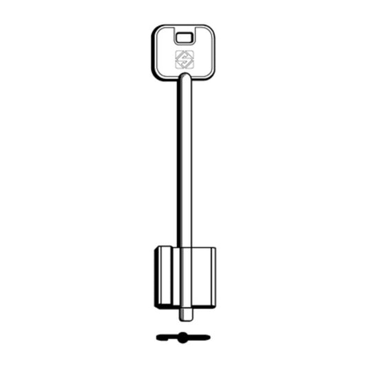 5 x SILCA 5R9 CHIAVE DOPPIA MAPPA OTTONE