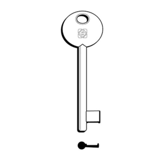 5 x SILCA 6P2D CHIAVE PATENT PARI NICHELATA