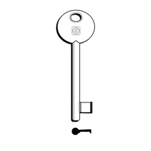 5 x SILCA 6P2S CHIAVE PATENT DISP NICHELATA