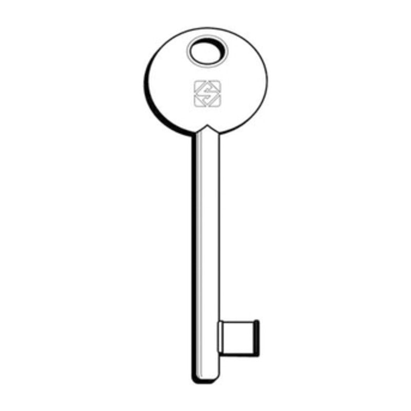 5 x SILCA 6P2S CHIAVE PATENT DISP OTTONATA