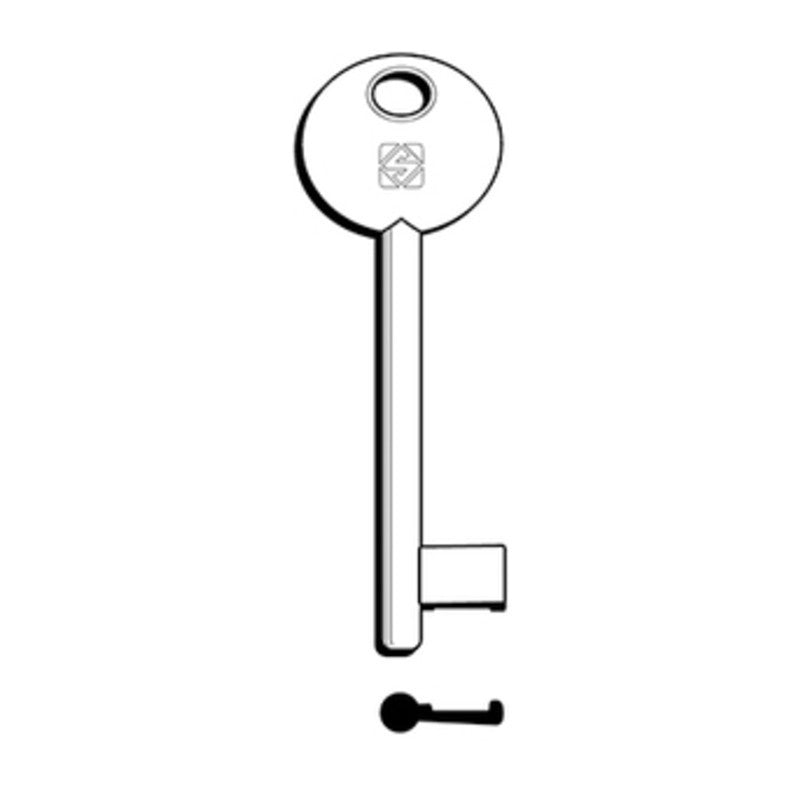 5 x SILCA 6P3D CHIAVE PATENT PARI NICHELATA