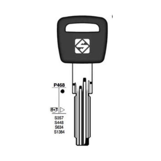 5 x SILCA CS70AP CHIAVE PUNZONATA OTTONE