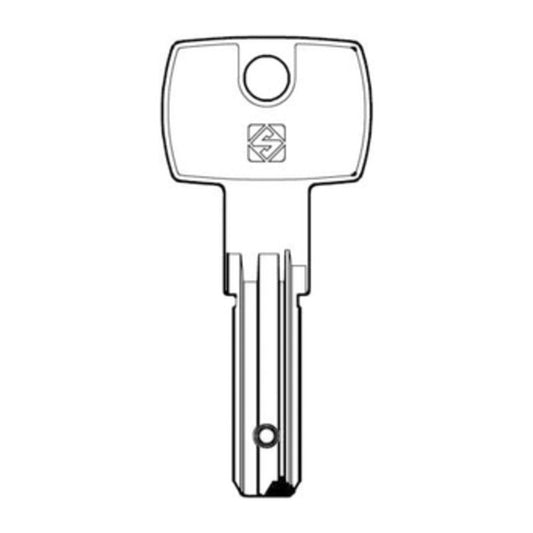 5 x SILCA DM139 CHIAVE PUNZONATA NICHEL
