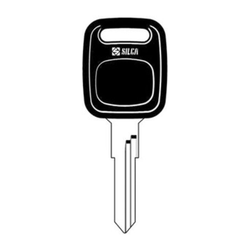 5 x SILCA HU49BP CHIAVE AUTO TESTA PLASTICA ACCIAIO