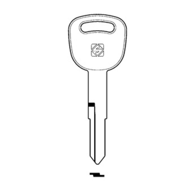 5 x SILCA KYM2RP CHIAVE AUTO TESTA PLASTICA ACCIAIO
