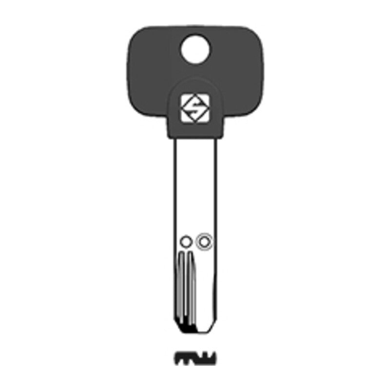 5 x SILCA MTK18RP CHIAVE PUNZONATA NICHEL (206)