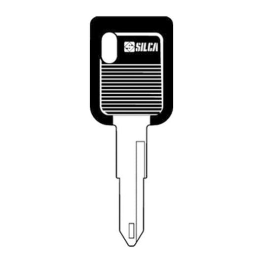 5 x SILCA NE73DP CHIAVE AUTO TESTA PLASTICA ACCIAIO