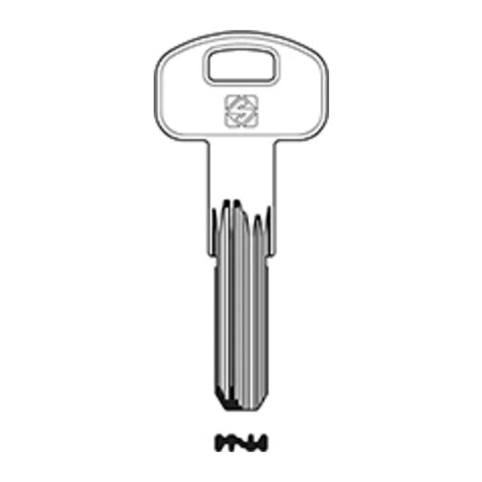 5 x SILCA SCM5R CHIAVE PUNZONATA OTTONE