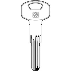 5 x SILCA YA118SMD CHIAVE PUNZONATA OTTONE