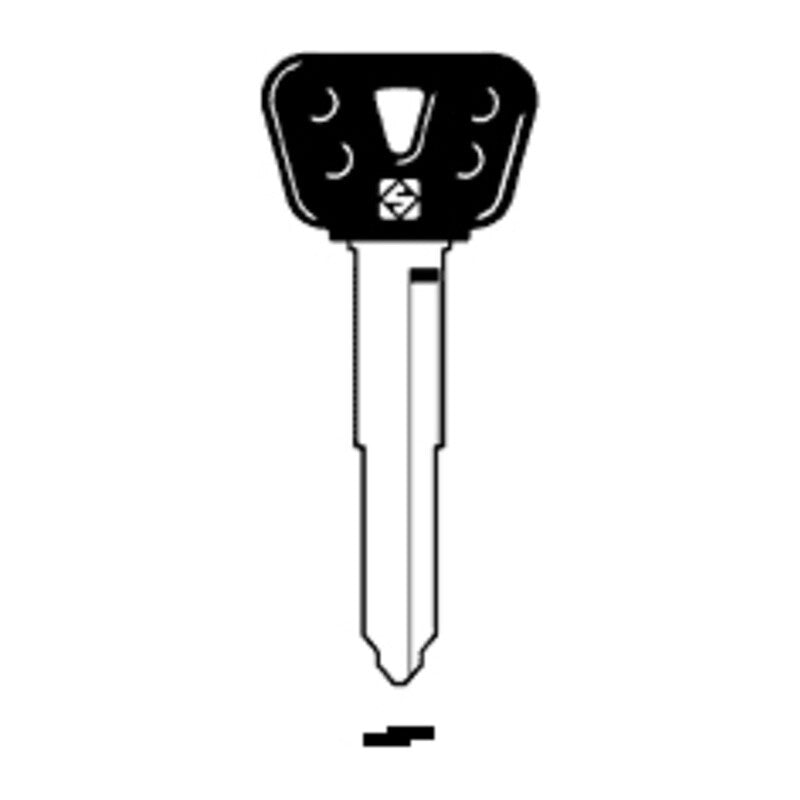 5 x SILCA YH35BP CHIAVE AUTO TESTA PLASTICA ACCIAIO