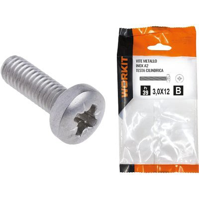 5 x VITE METALLO TC INOX A2 SELF WORKIT