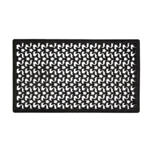 5 x ZERBINO STELLATO NERO C/BORDO 40X70 CM