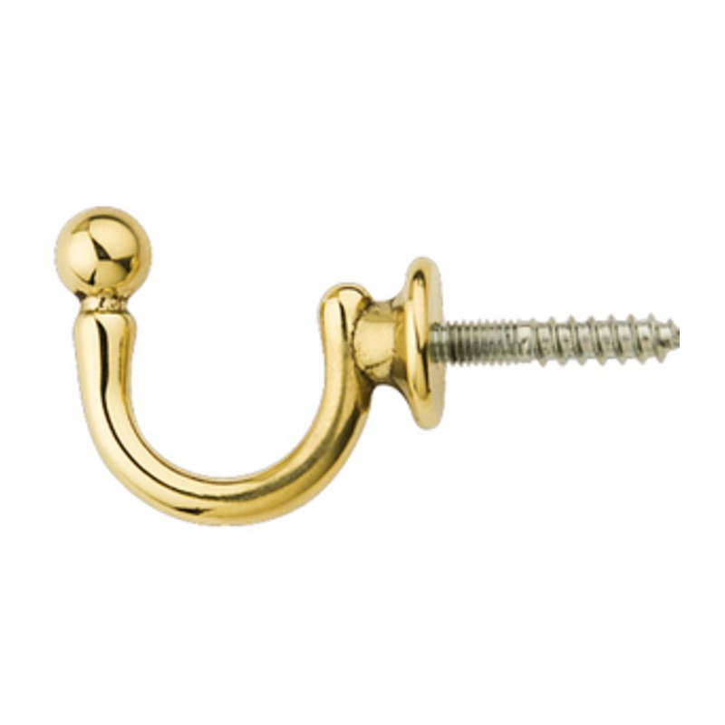 50 x FERMATENDA GANCIO SFERA ORO LUCIDO 38X33 MM*