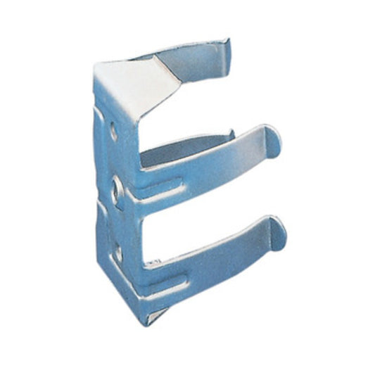 50 x GANCIO ACCIAIO ZINCATO P/ZOCCOLO LEGNO*