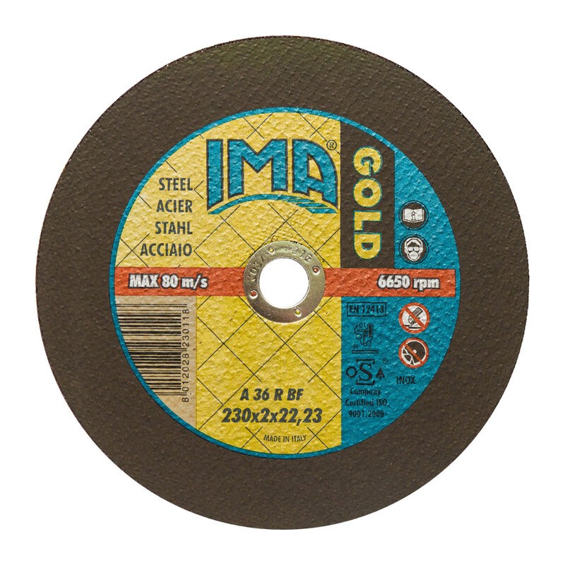 50 x IMA DISCO P/FERRO GOLD PIANO D 230X2,0 MM