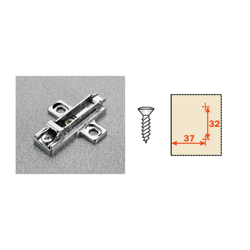 50 x SALICE BASETTA REG P/CERNIERE BAR3R09  H 0