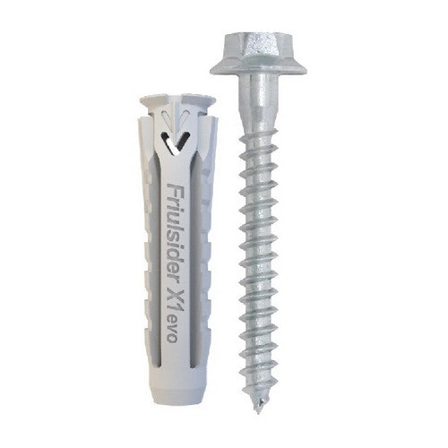 50 x TASSELLO CON VITE TER LEGNO X1 EVO Misura: Tass 12x60 Vite 8x70